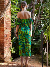 50634 Dress - Green Print (Carla Ruiz)